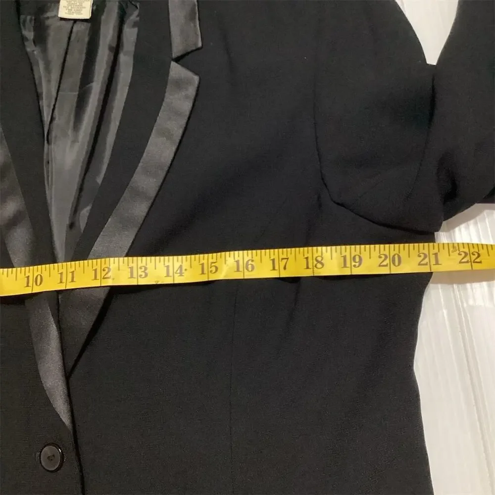 Norton McNaughton Women's Black Blazer Jacket Size 14  Long‎ Sleeve